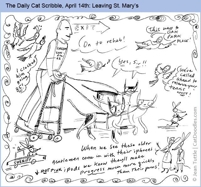 The Daily Cat Scribble April 14th: Leaving St. Mary's