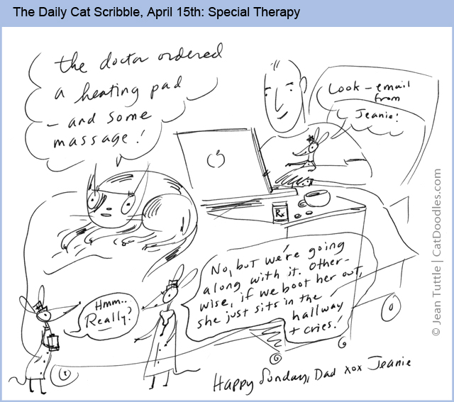 The Daily Cat Scribble, April 15th: Special Therapy